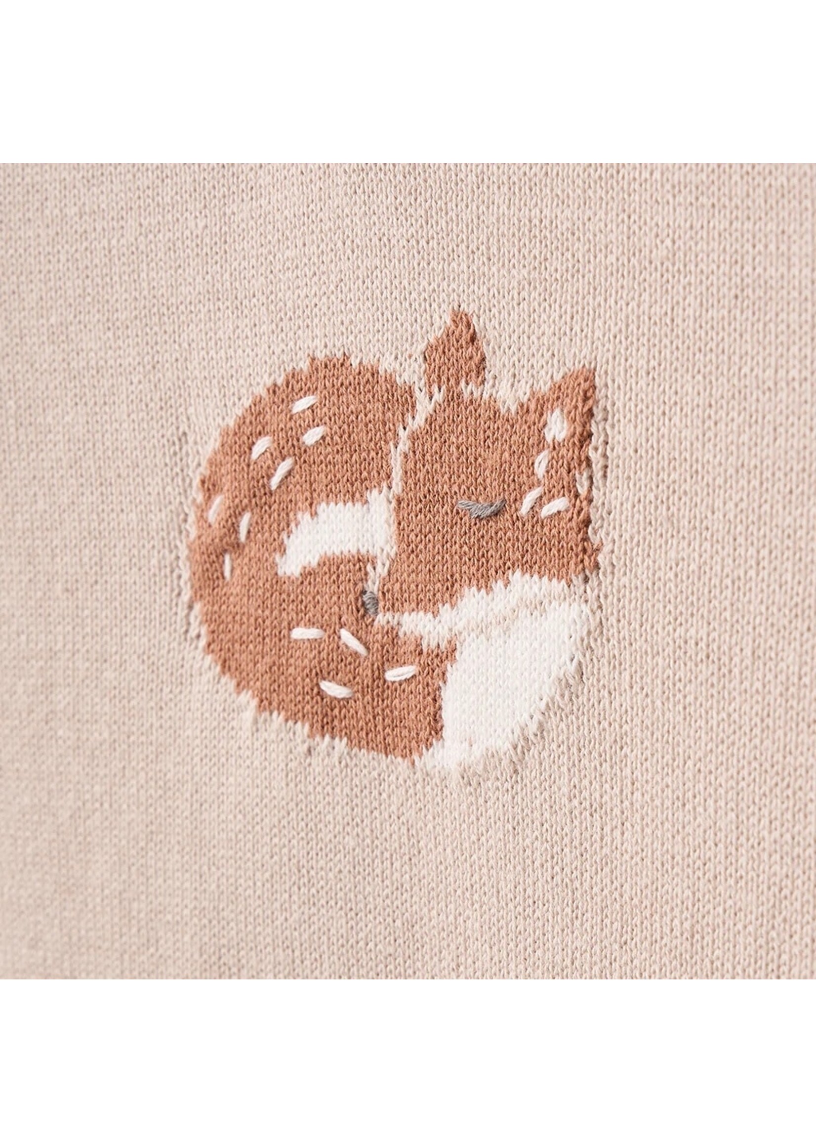 Knit Jumpsuit Footed Fox