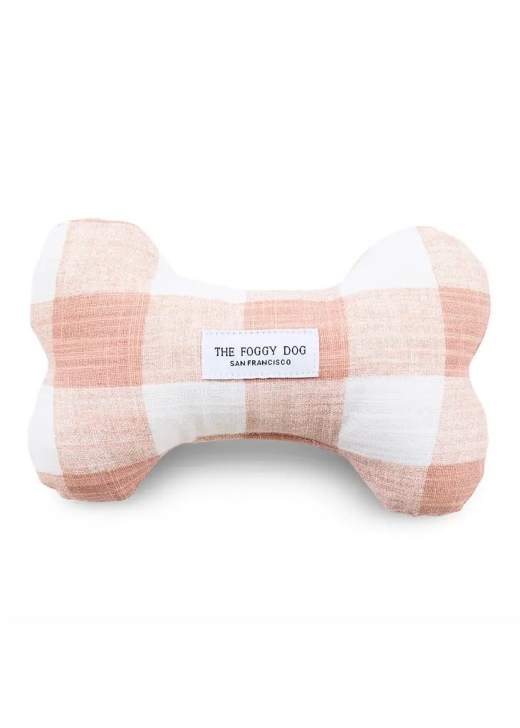 The Foggy Dog Blush Gingham - Squeaky Toy