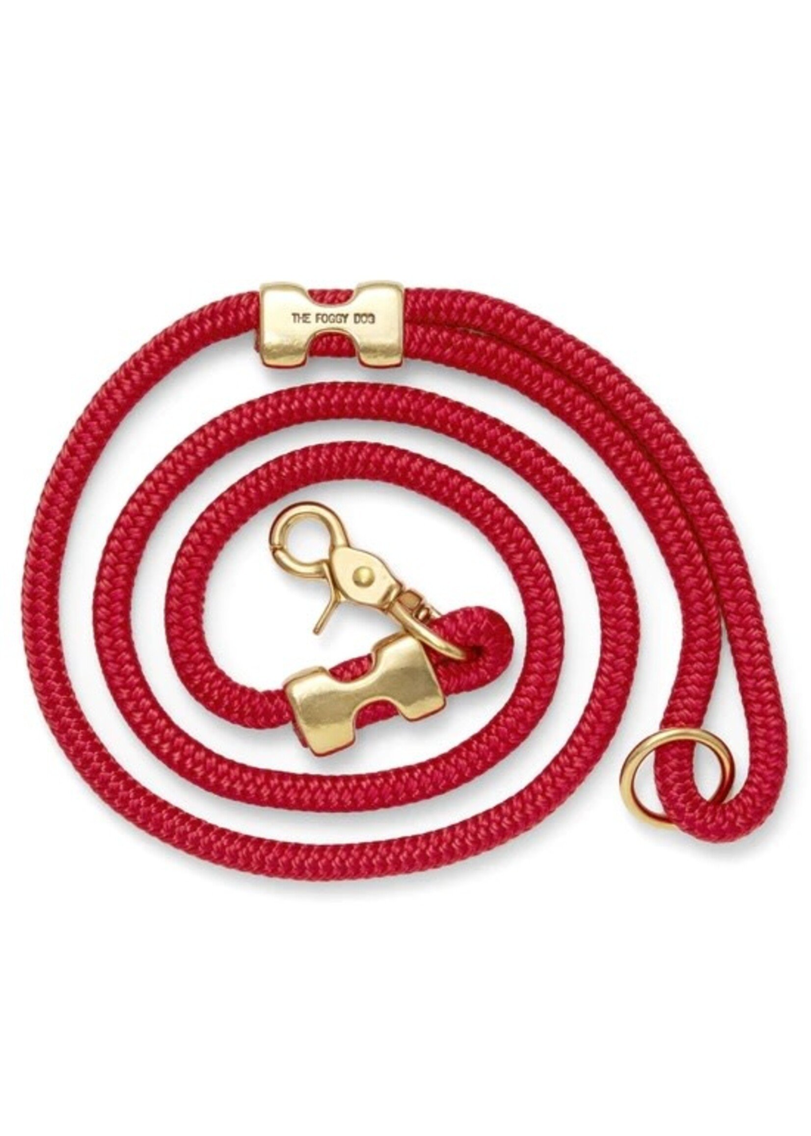 The Foggy Dog Ruby Marine Rope Leash - 5ft Petite