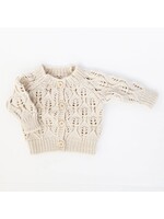 Leaf Lace Hand Knit Cardigan Sweater