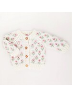 Bitty Blooms Blush Cardigan Sweater