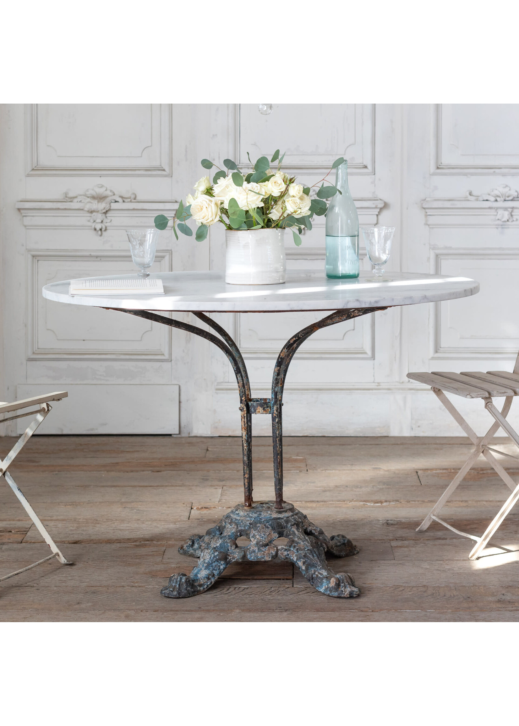 Antique Cafe Bistro Table from France - Maison Blue