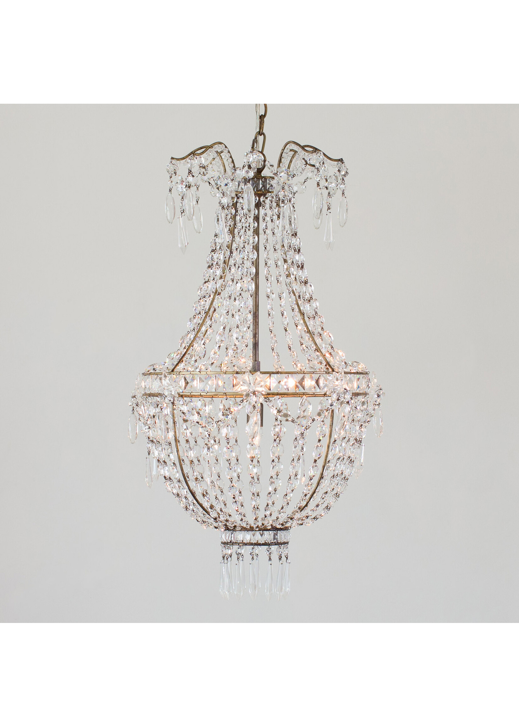 Rocca Chandelier in Burnished Iron Finish