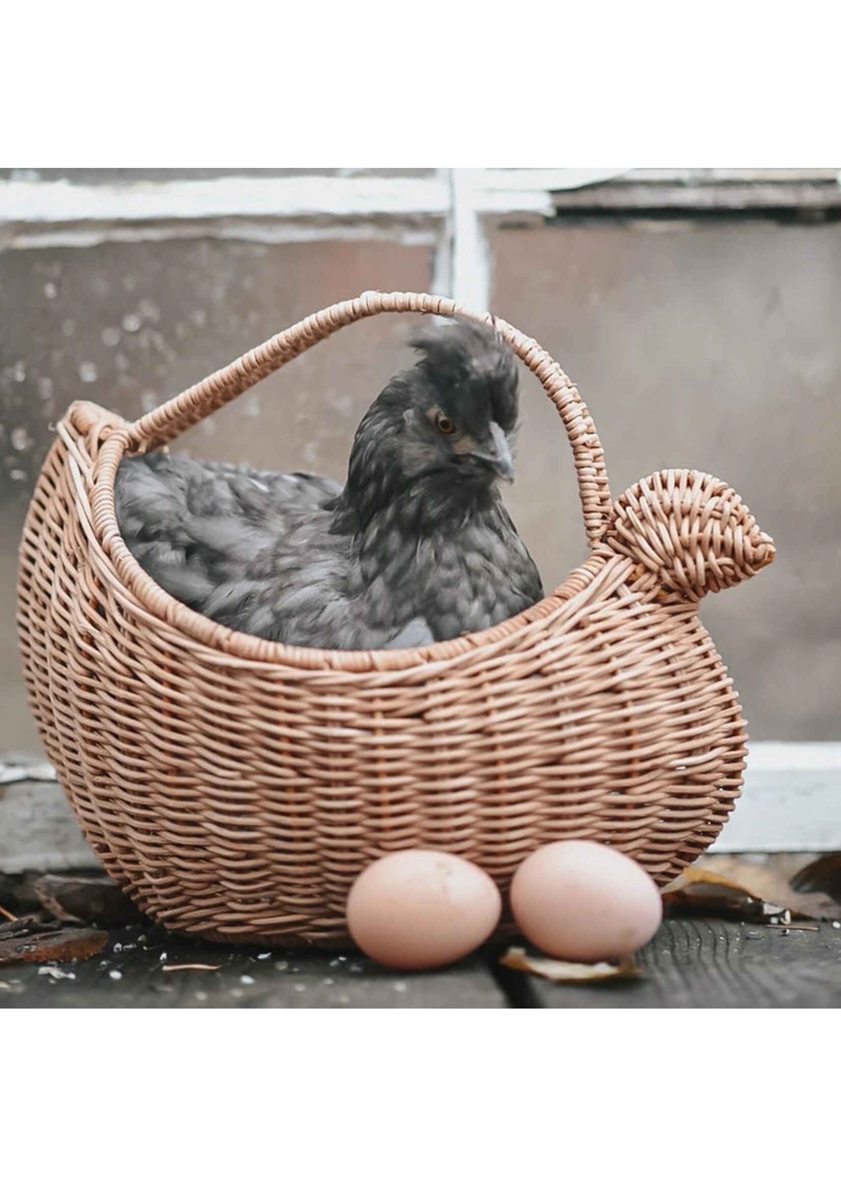 Olli Ella Rattan Chicken Basket
