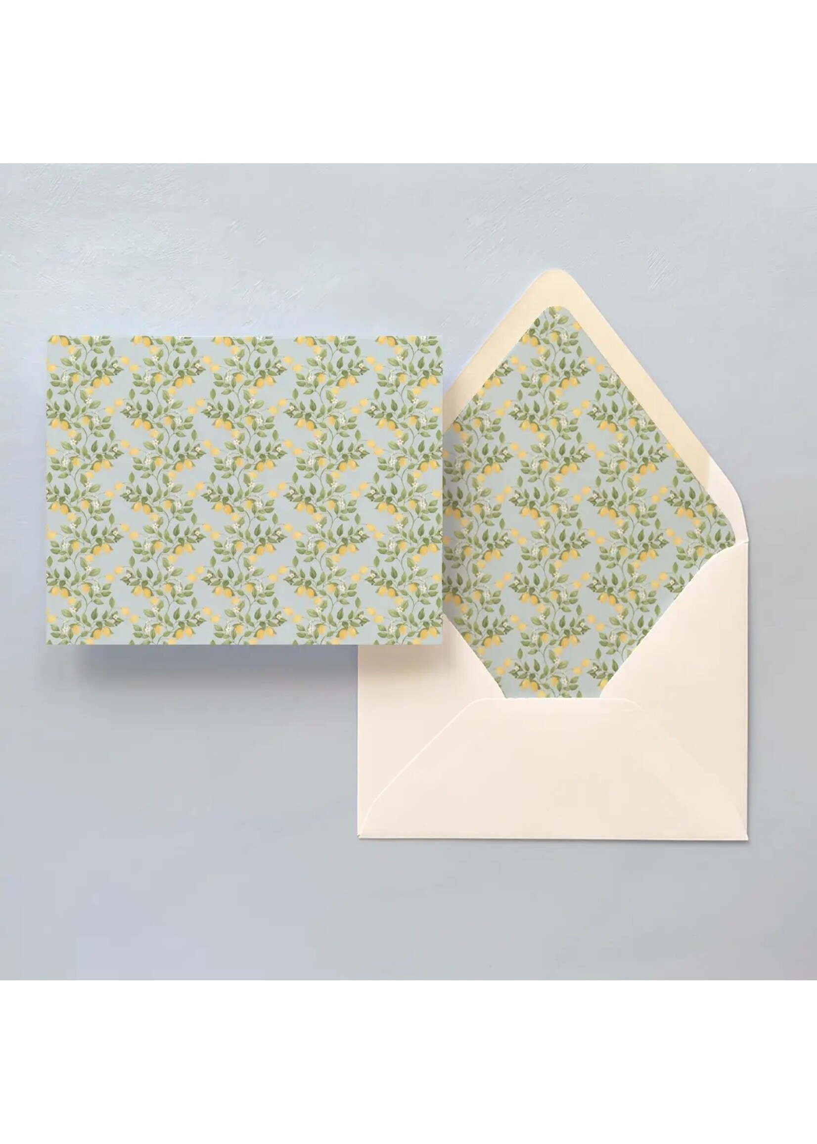 Notecard Set Folded - Amalfi Lemon