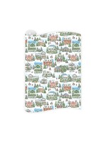 Dogwood Hill Gift Wrap Sheets - Christmas Village (3 sheets)