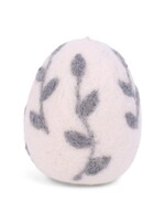 Ornament - Egg with Leaves - Blue