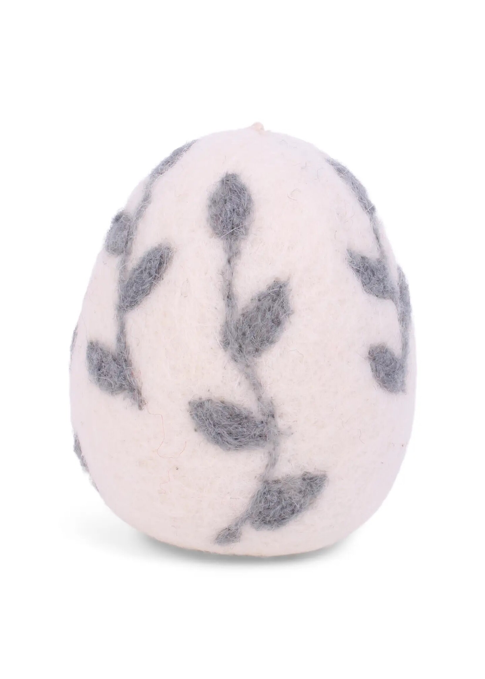 Ornament - Egg with Leaves - Blue