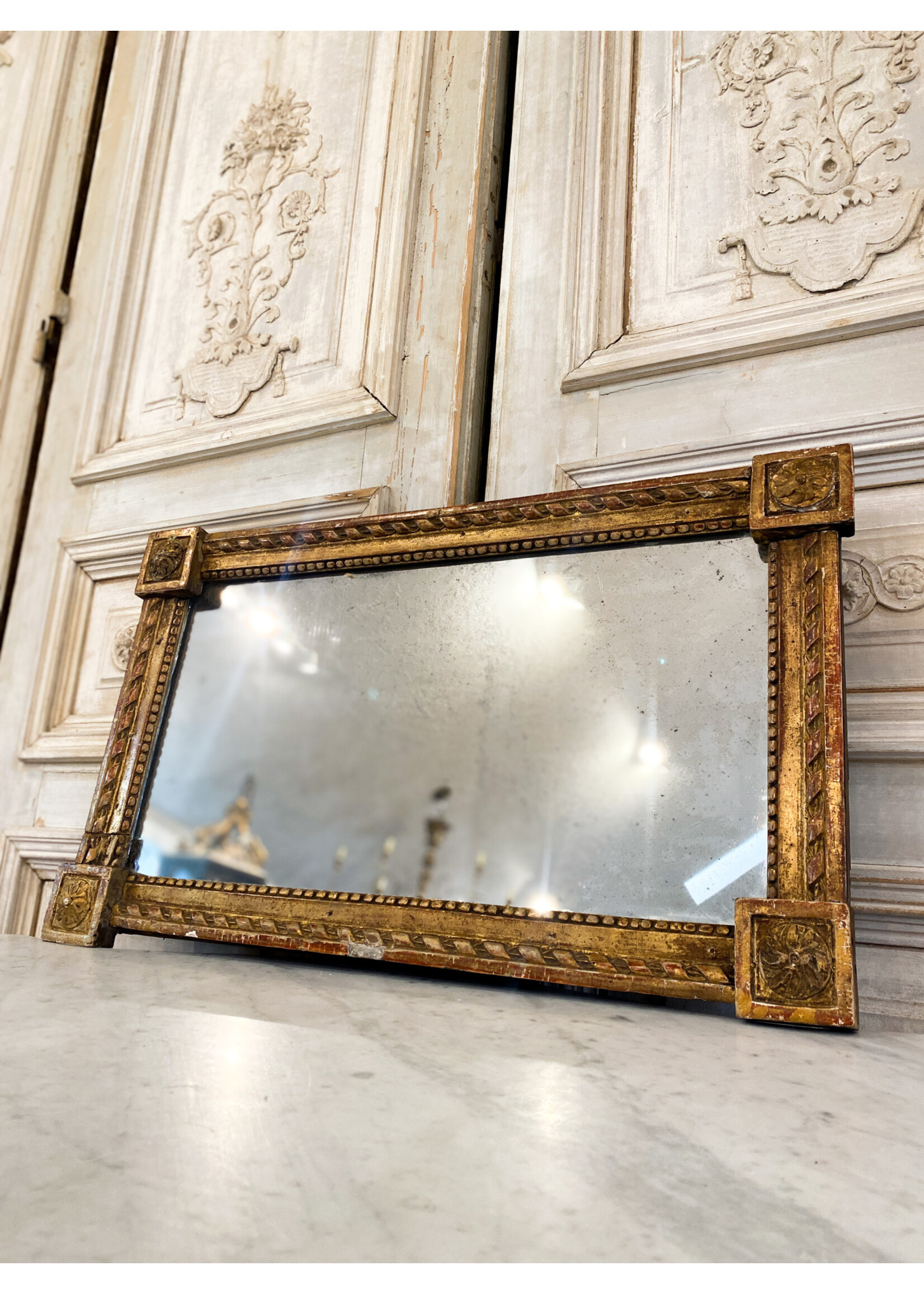 Antique & Vintage Antique French Gold Mirror