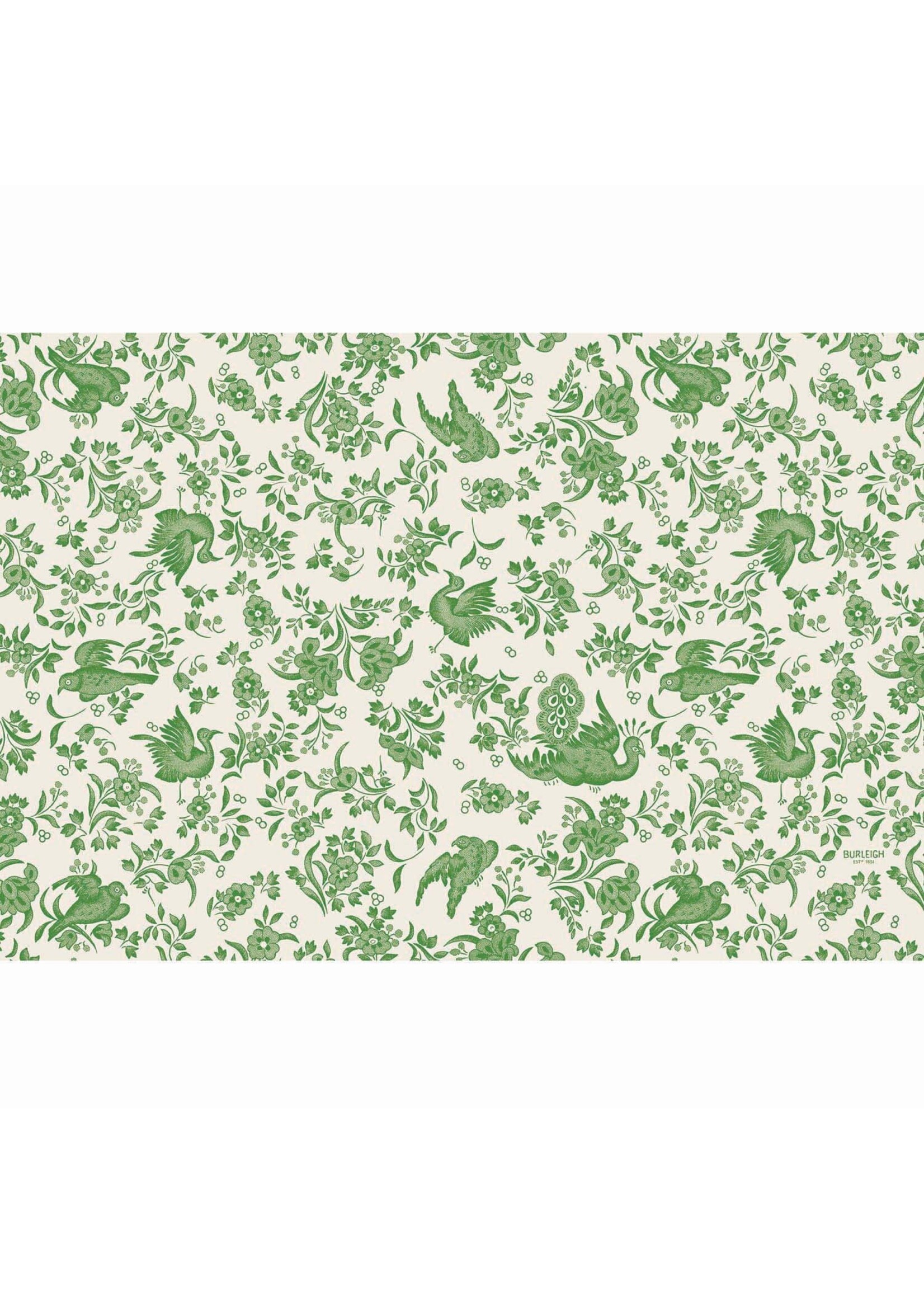 Hester & Cook Paper Placemats - Regal Peacock Green (24 sheets)