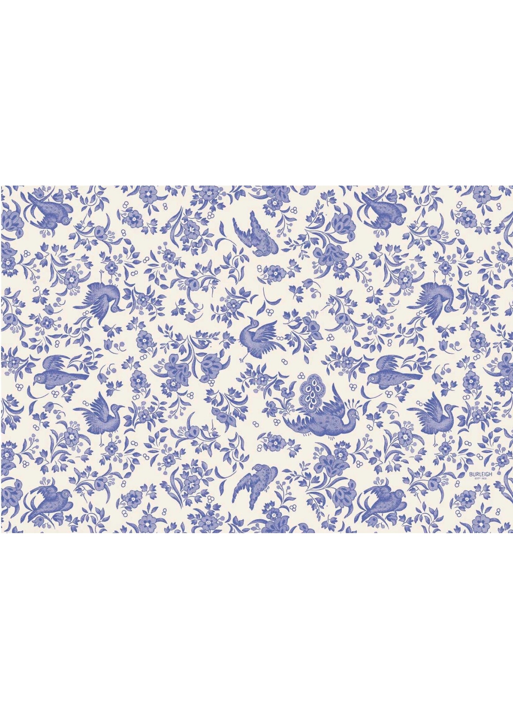 Hester & Cook Paper Placemats - Regal Peacock Blue (24 sheets)