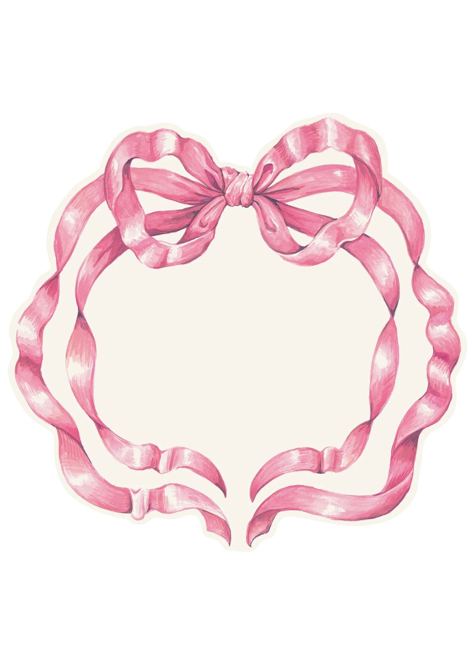 Hester & Cook Paper Placemats - Pink Bow (12 sheets)