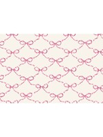 Hester & Cook Paper Placemats - Pink Bow Lattice (24 sheets)