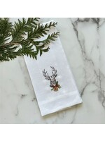 Crown Linen Towel - Stag With Bell