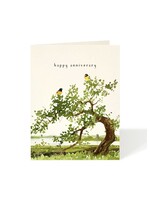Felix Doolittle Card - Anniversary Goldfinches
