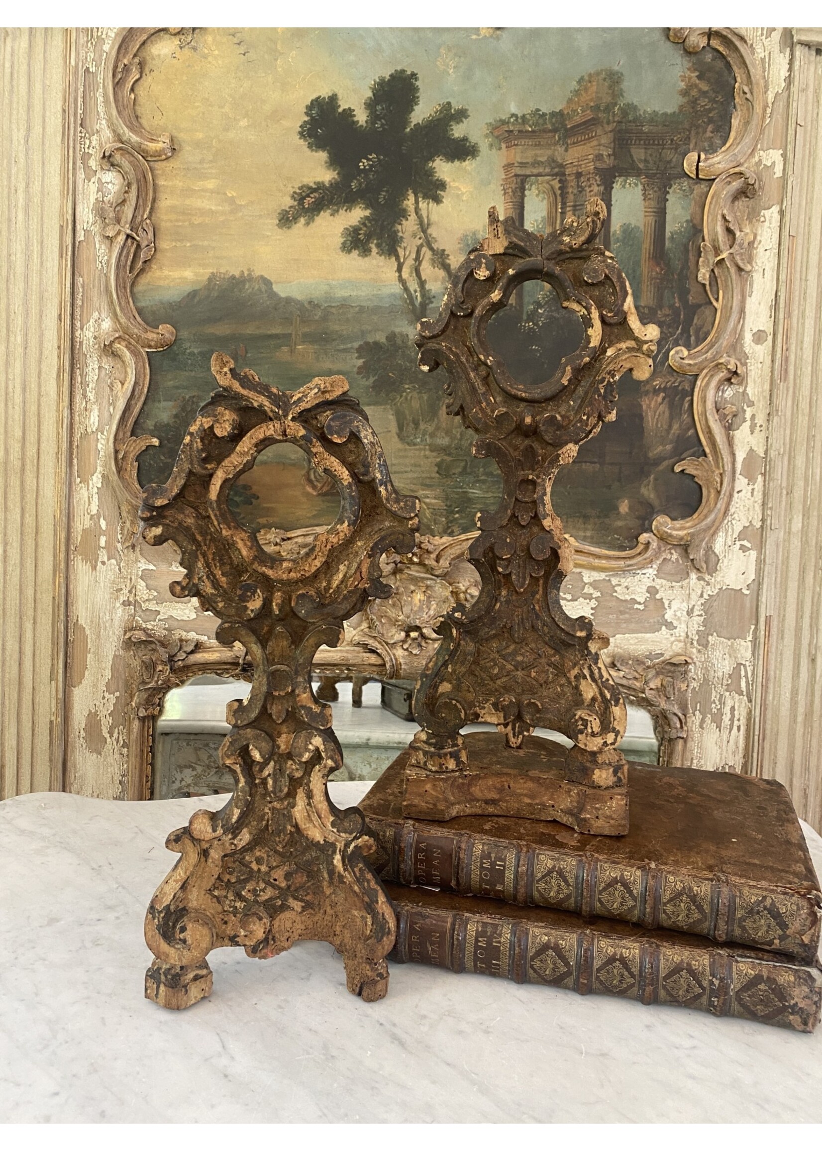 Antique & Vintage Antique 18th c Italian Reliquaries - Pair