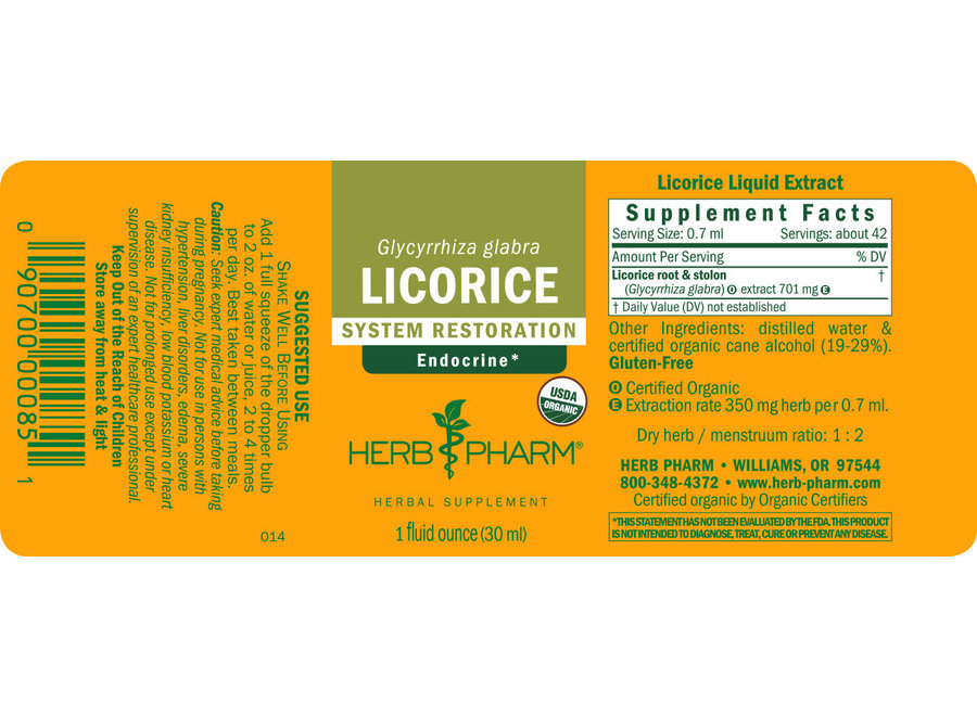 Herb Pharm LICORICE EXTRACT 1 oz.