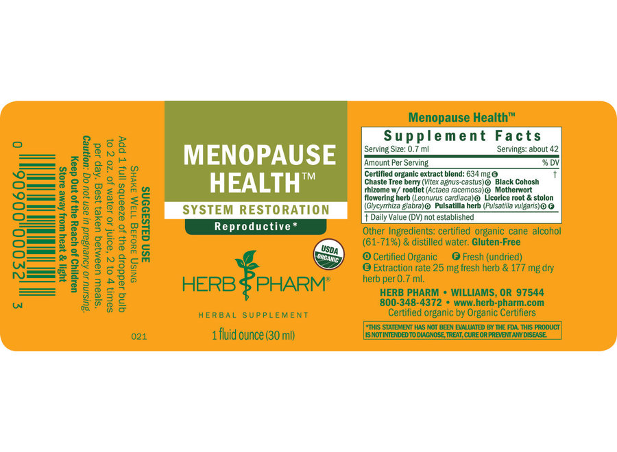 Herb Pharm MENOPAUSE HEALTH 1 oz