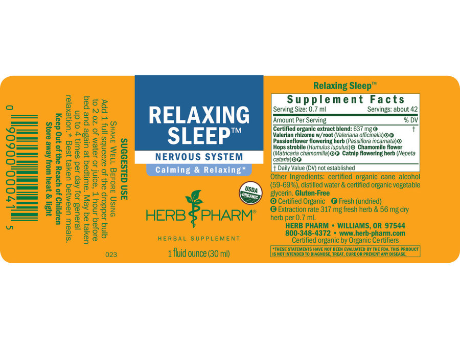 Herb Pharm RELAXING SLEEP   1 oz