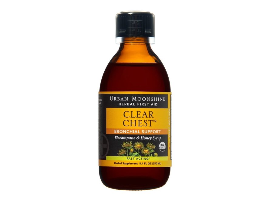 Urban Moonshine Clear Chest Herbal Syrup with Cup 8.4oz