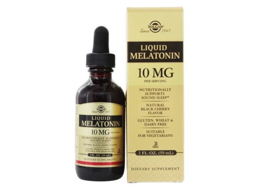 Solgar Liquid Melatonin 10 mg Black Cherry 2 oz