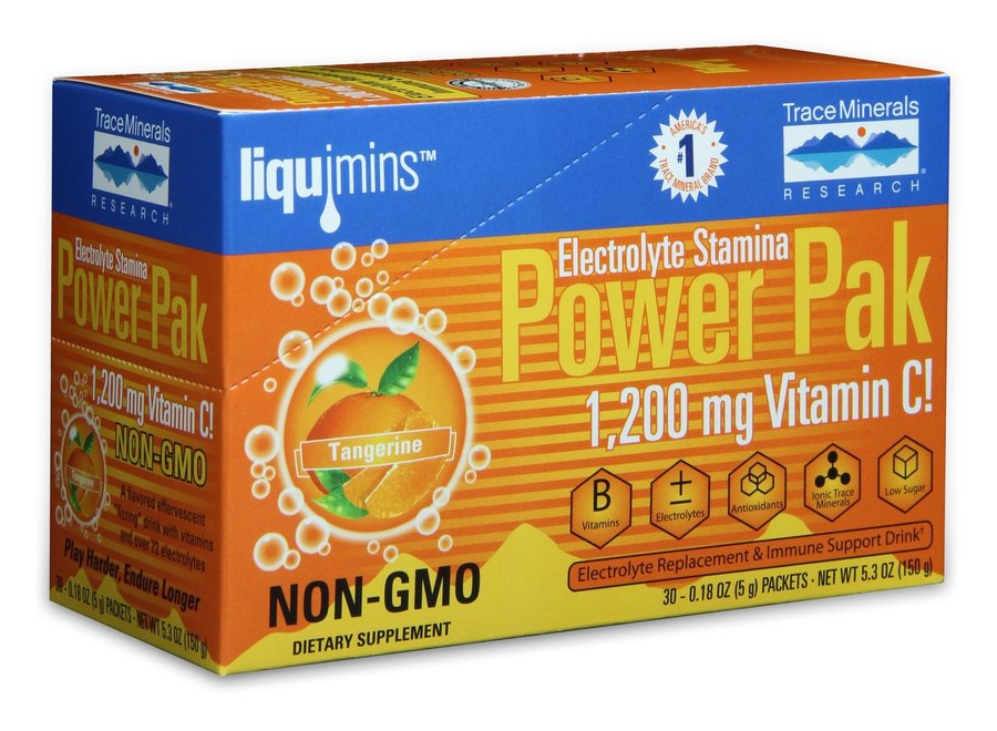 Trace Minerals Electrolyte Stamina Power Pak Non-GMO Tangerine single