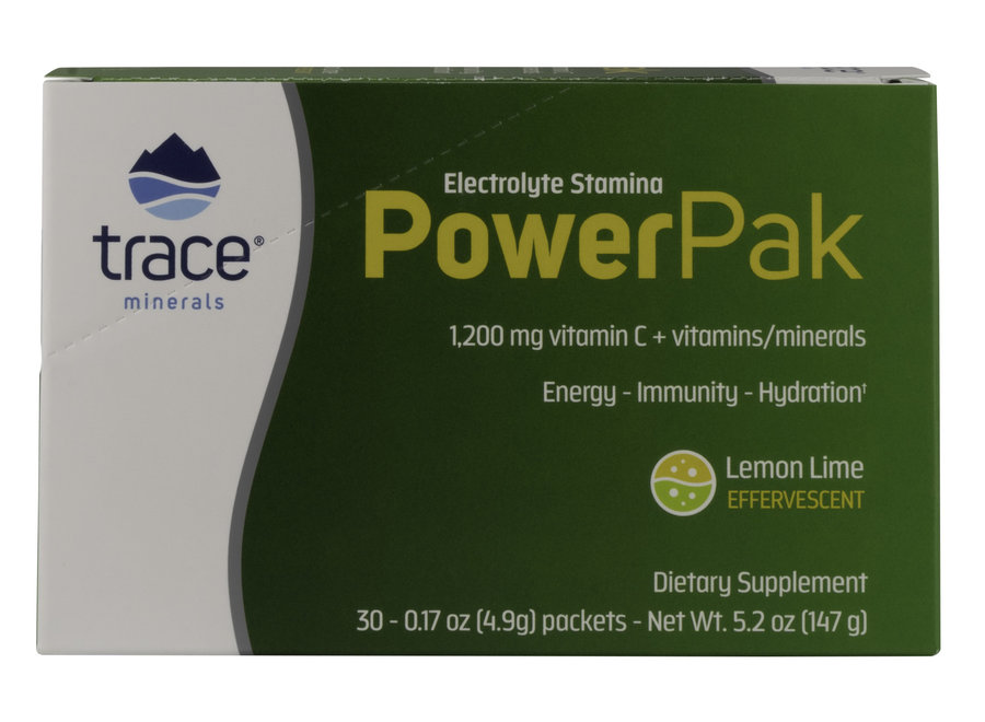 Trace Minerals Electrolyte Stamina Power Pak Non-GMO Lemon Lime single