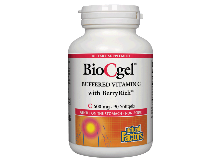 Natural Factors C 500 mg BioCgel w/ BerryRich  90/SG
