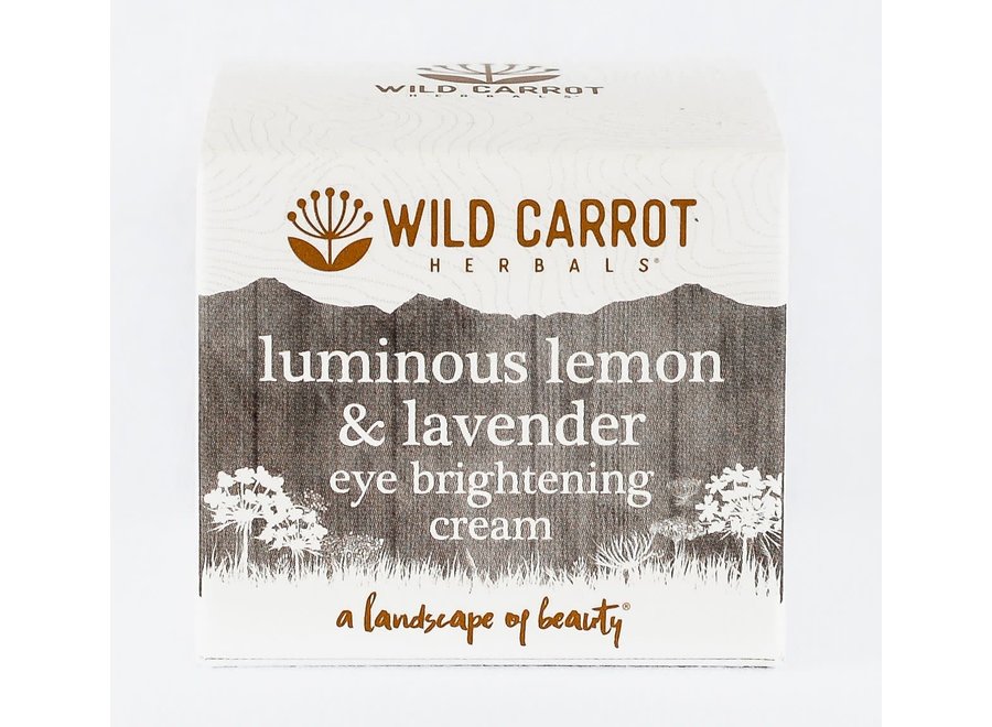 Wild Carrot luminous lemon & lavender  eye brightening cream 15 mL