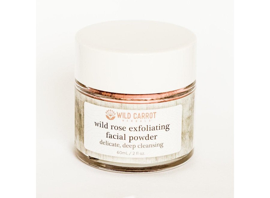 Wild Carrot wild rose exfoliating facial powder 60 mL