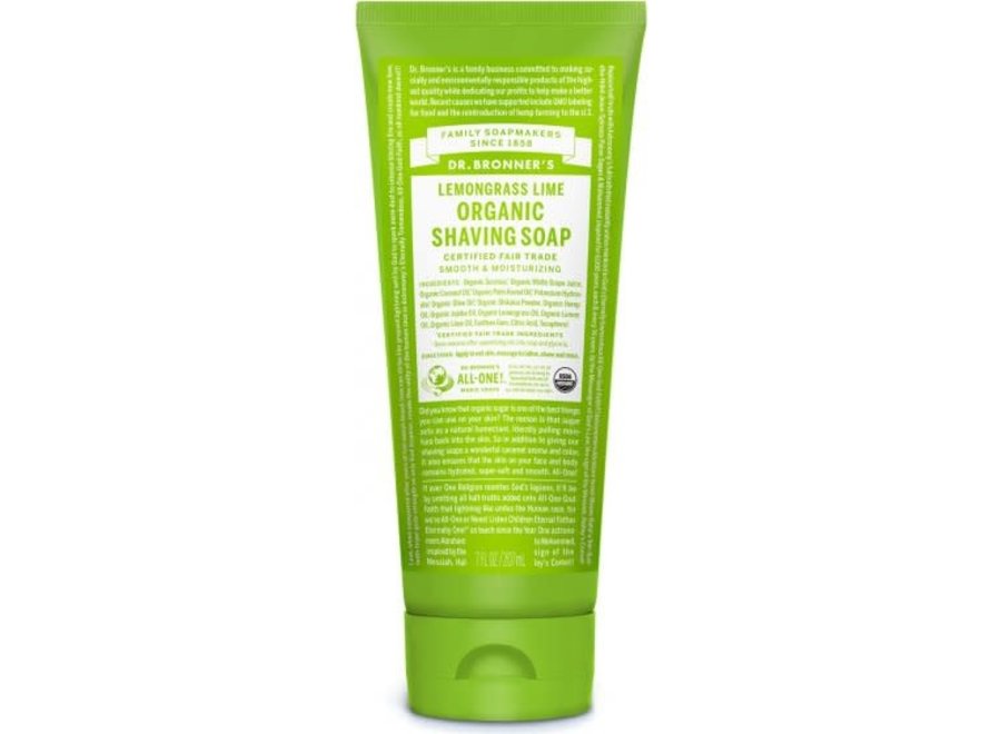 Dr. Bronner's Shaving Soap Lemongrass/Lime 7oz