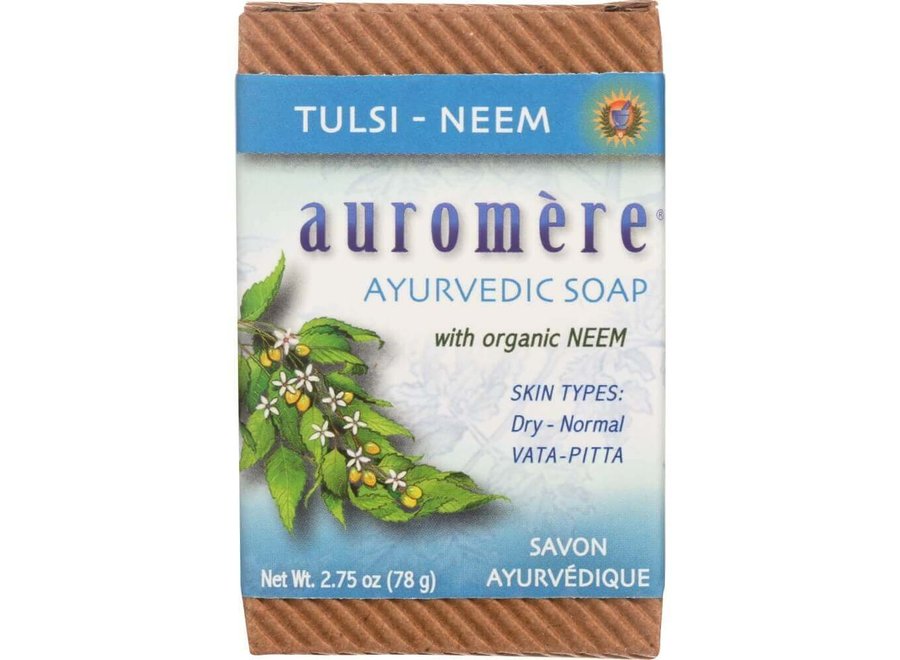 Auromere Tulsi Neem Ayurvedic  Soap 2.75 oz