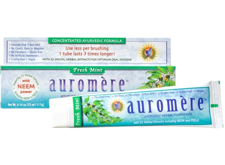 Auromere Fresh mint Toothpaste 4.6oz