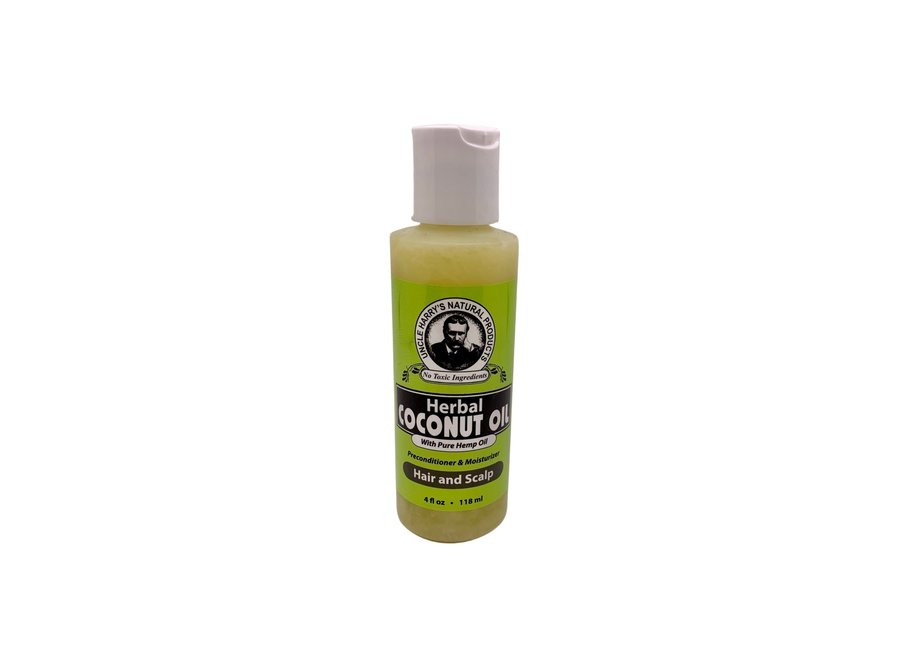 Uncle Harry's Herbal Coconut Oil for Hair 4 oz.