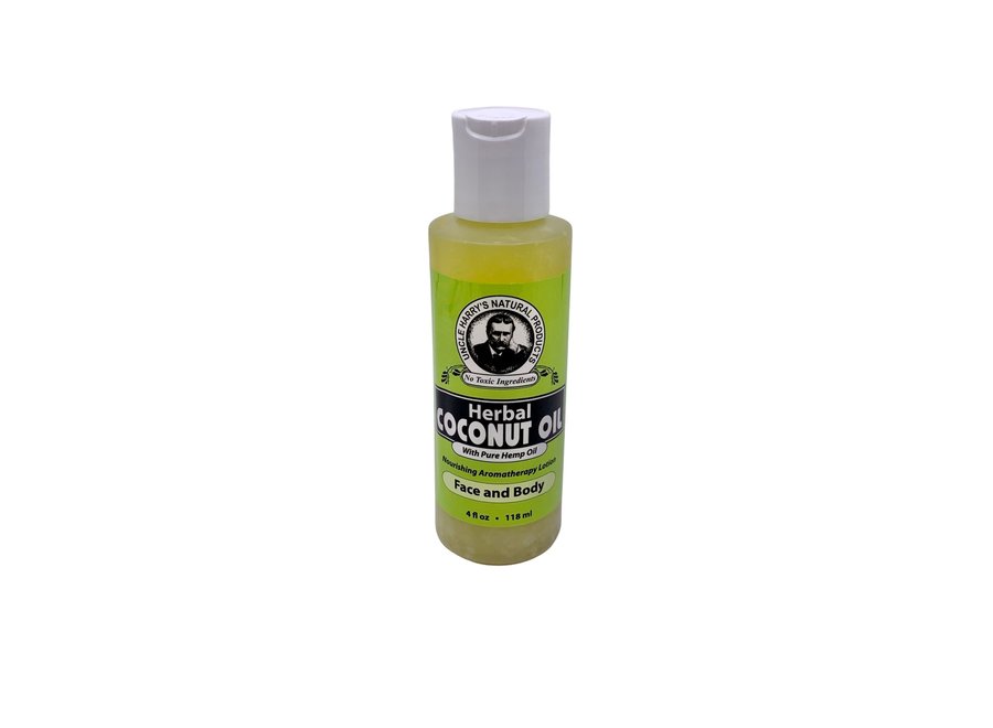 Uncle Harry's  Herbal Coconut Oil for Skin 4 oz.