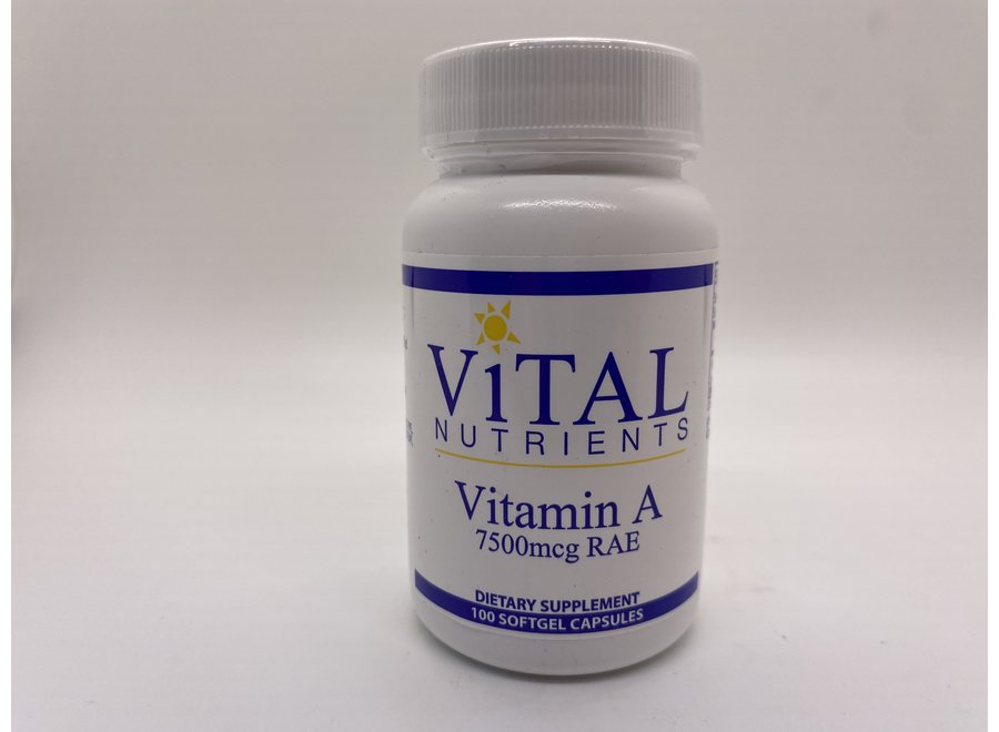 Vital Nutrients Vitamin A 7500 100sg