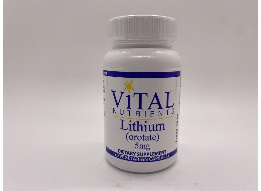 Vital Nutrients Lithium Orotate 5mg 90cap