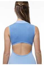 Suffolk Suffolk- Zip Front Mock Neck Leo-