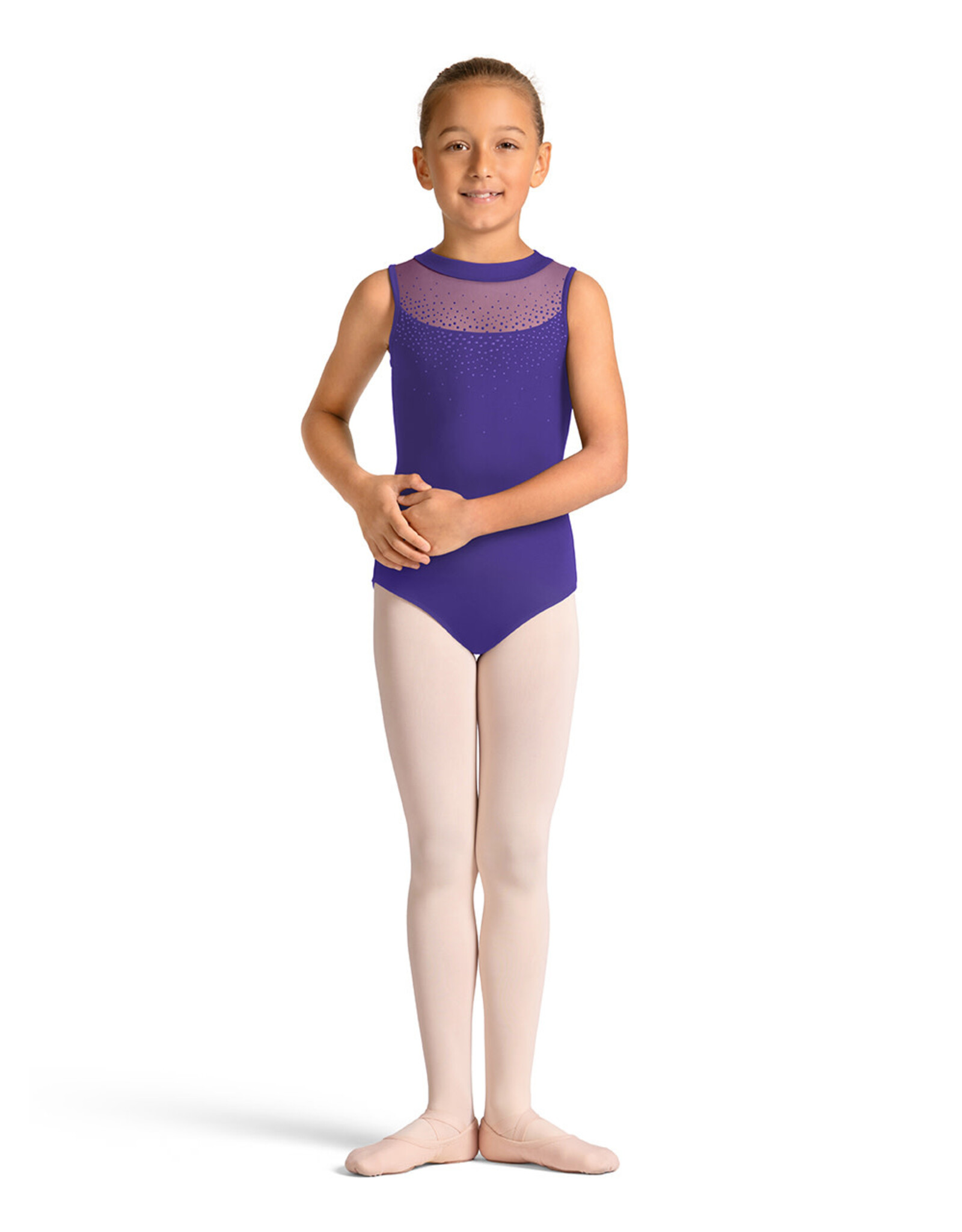 Mirella Mirella- Mock Neck Zip Back Leotard-