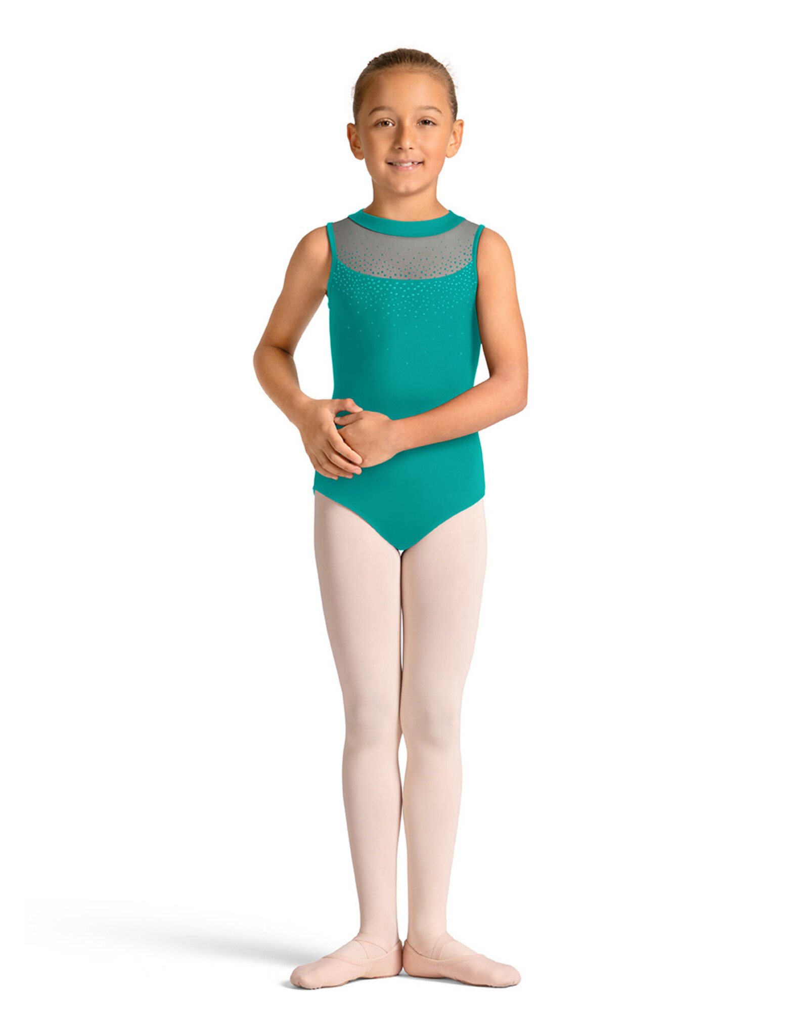 Mirella Mirella- Mock Neck Zip Back Leotard-