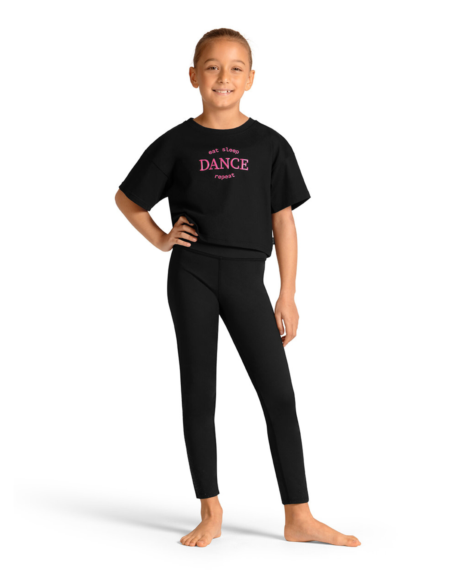 Mirella Mirella- Cropped Dance Print Tshirt-