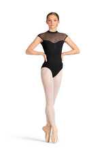 Mirella Mirella- Mock Neck Cap Sleeve Leotard-
