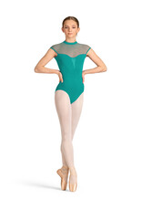 Mirella Mirella- Mock Neck Cap Sleeve Leotard-