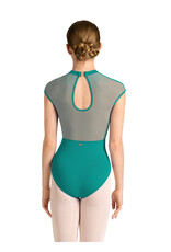 Mirella Mirella- Mock Neck Cap Sleeve Leotard-