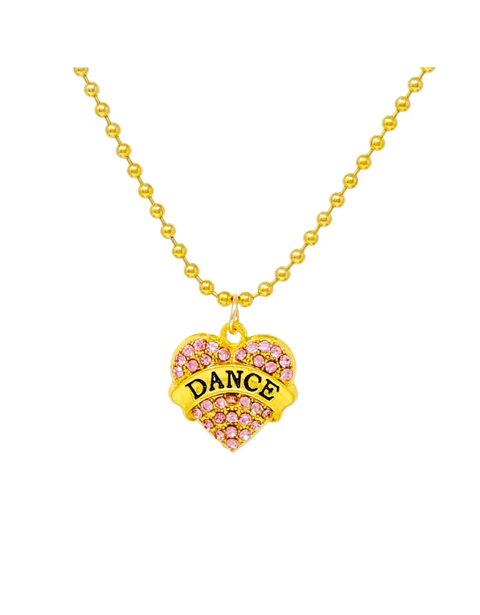 Zomi Gem Zomi Gems- Gold Dance Heart Necklace-