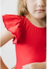 Mila & Rose Mila & Rose- Flutter Sleeve Leotard