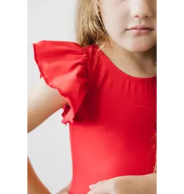 Mila & Rose Mila & Rose- Flutter Sleeve Leotard