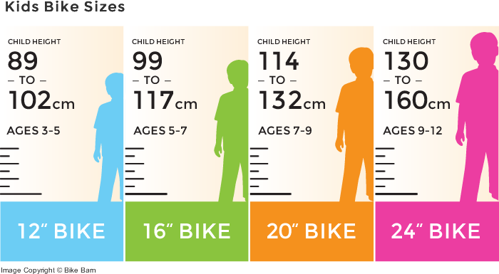 bike size chart for adults