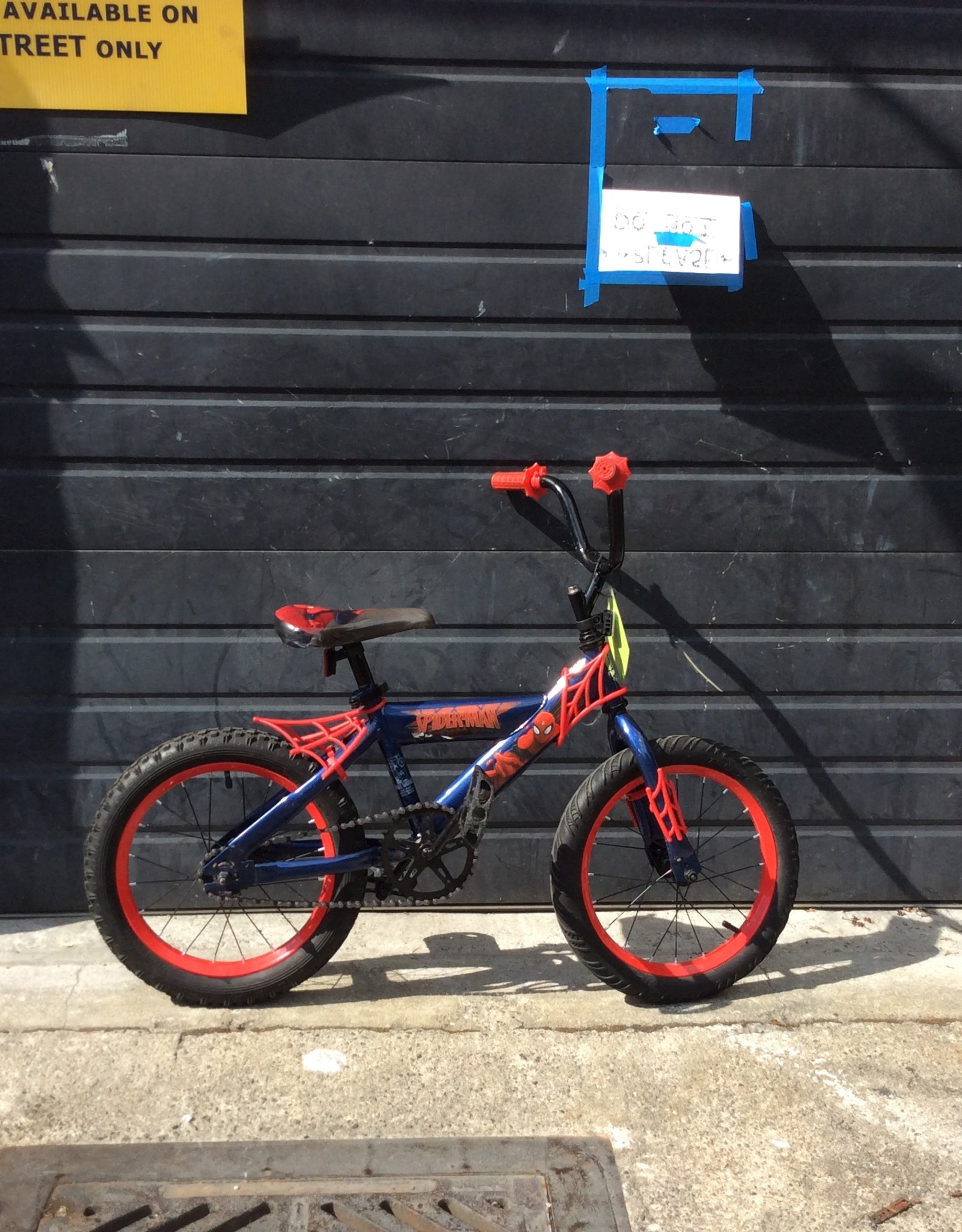 16 spiderman bike