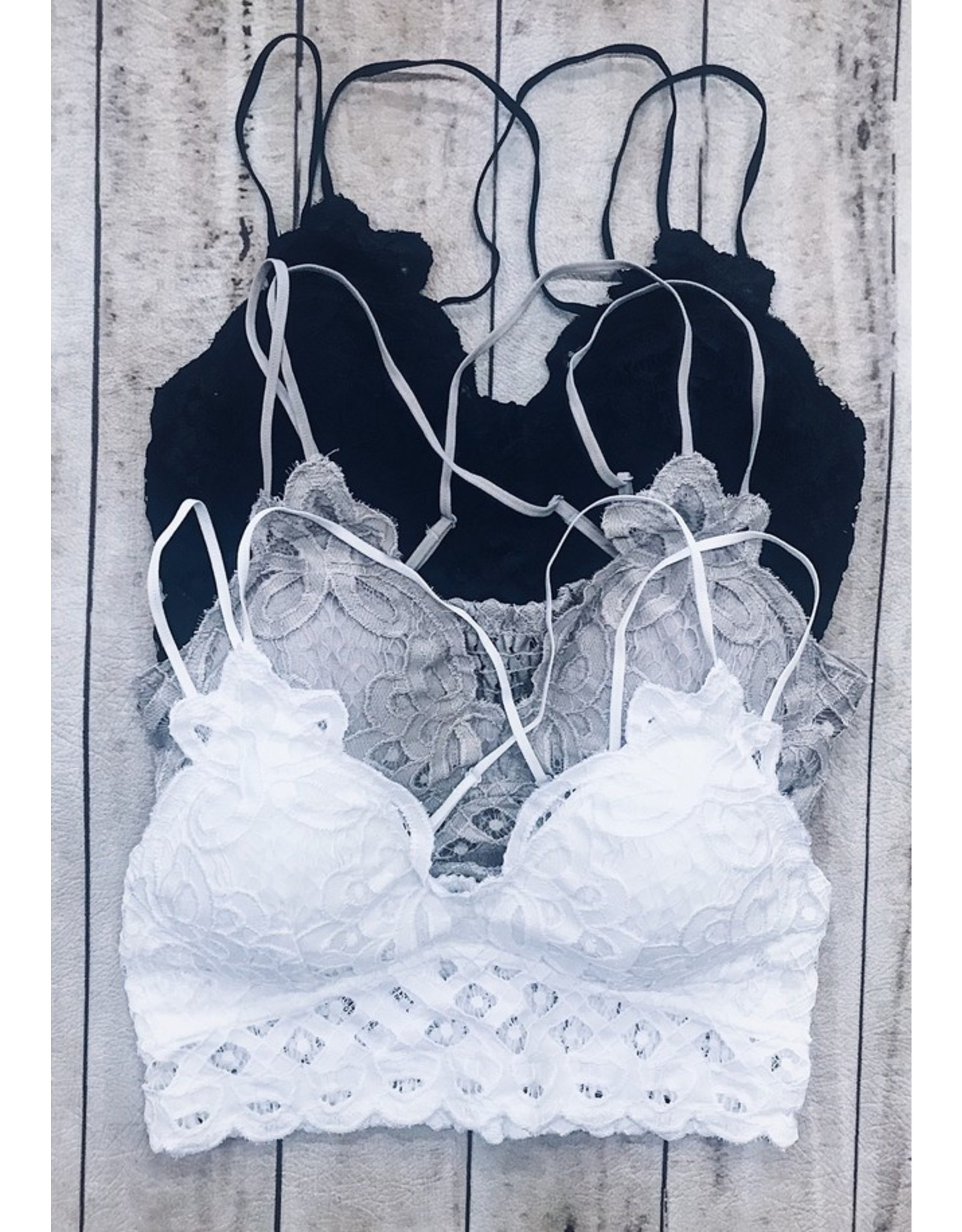 two strap lace bralette